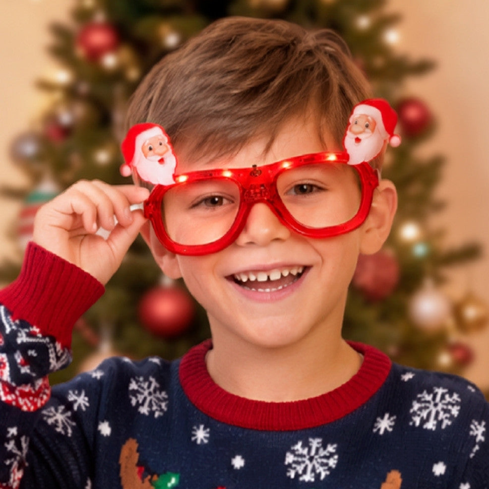 Lunettes lumineuses de Père Noël