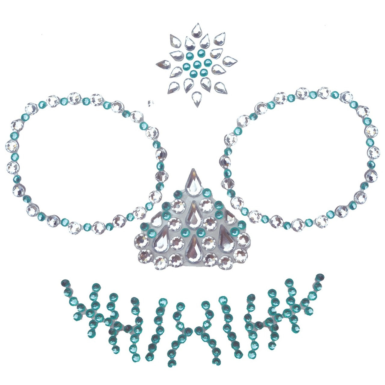 Strass Pailletés Adhésifs Catrina Crâne