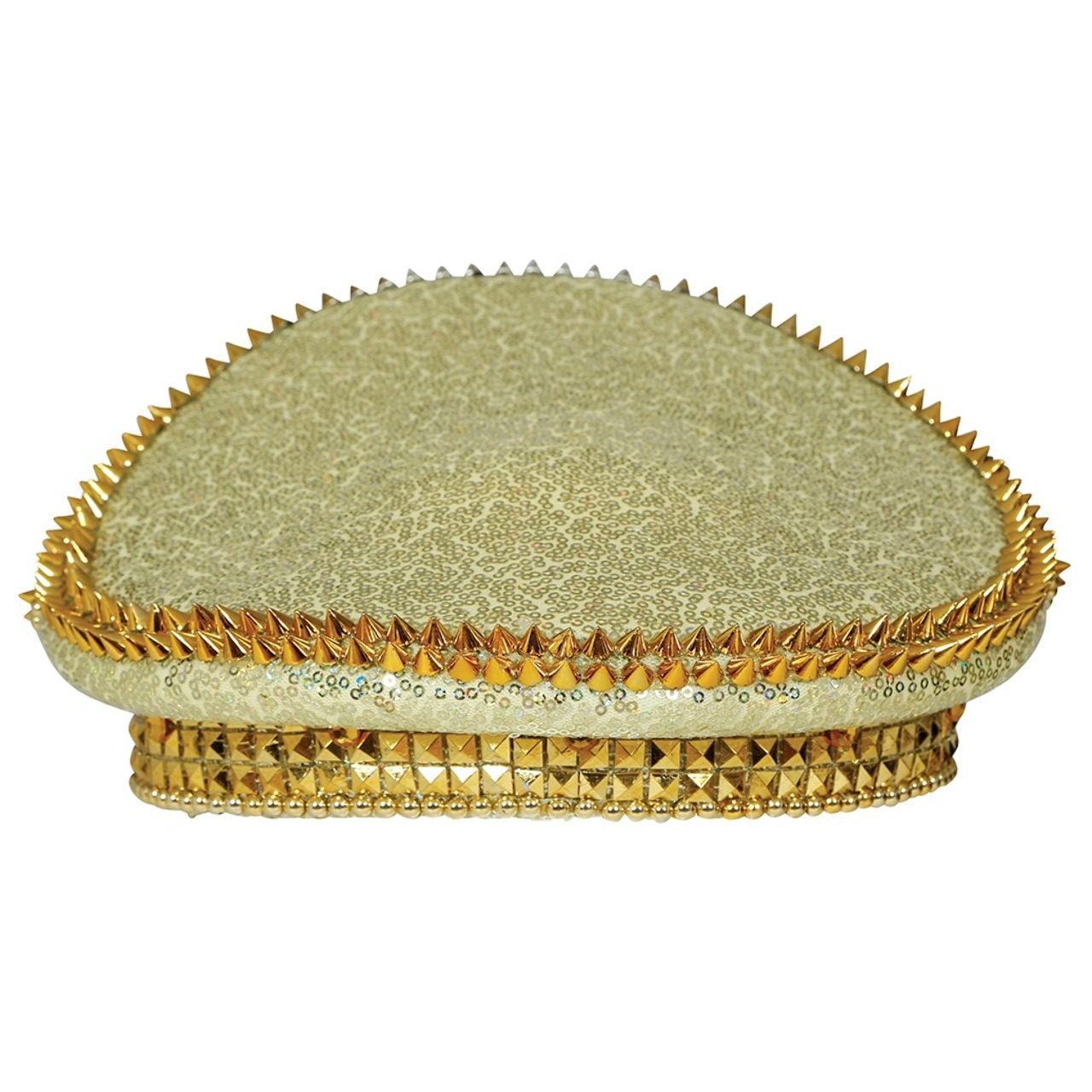 Casquette Police Dorée Strass