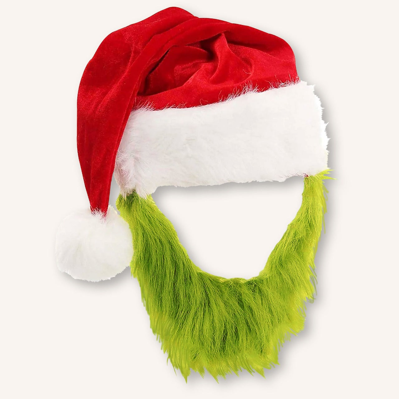 Chapeau avec Barbe de Grinch