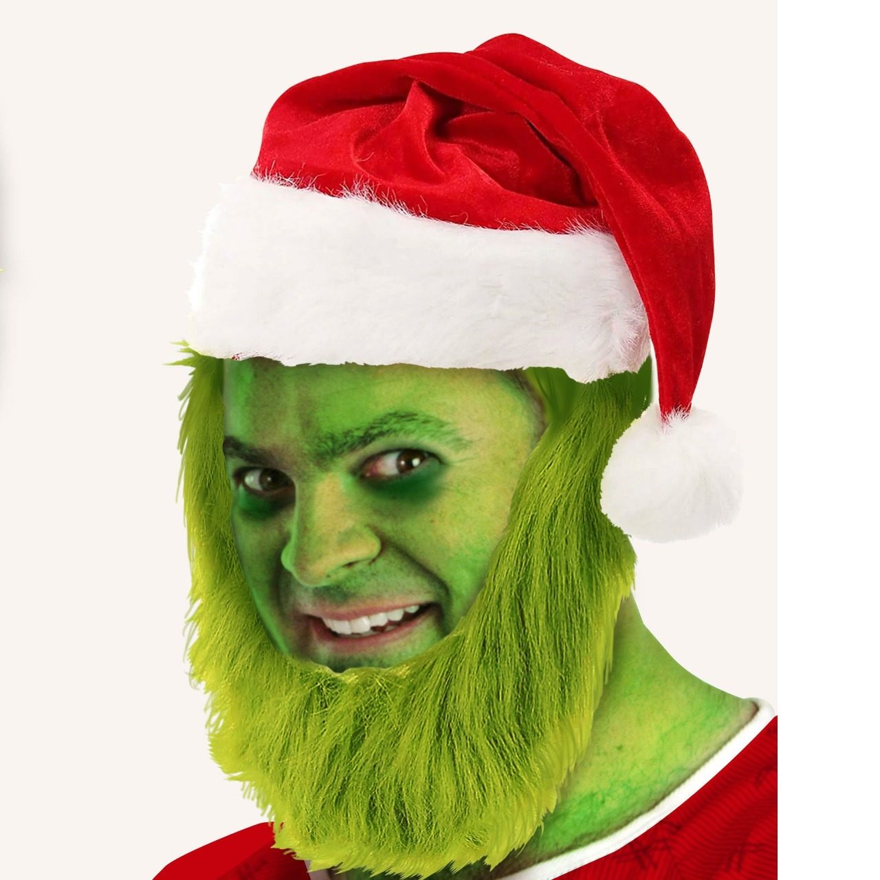 Chapeau avec Barbe de Grinch