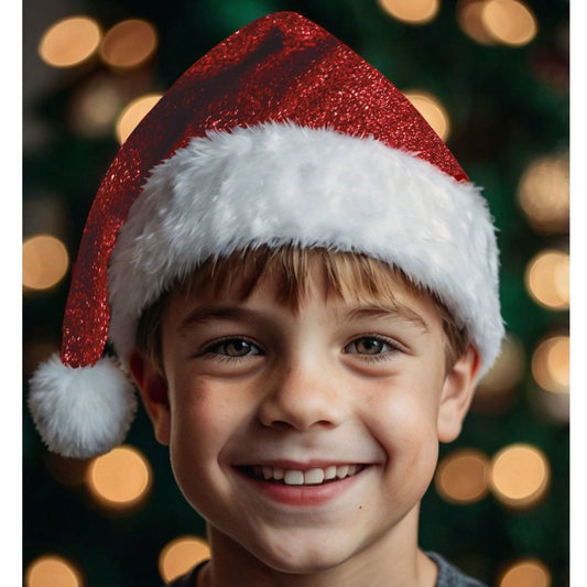 Bonnet de Père Noël Brillant enfant