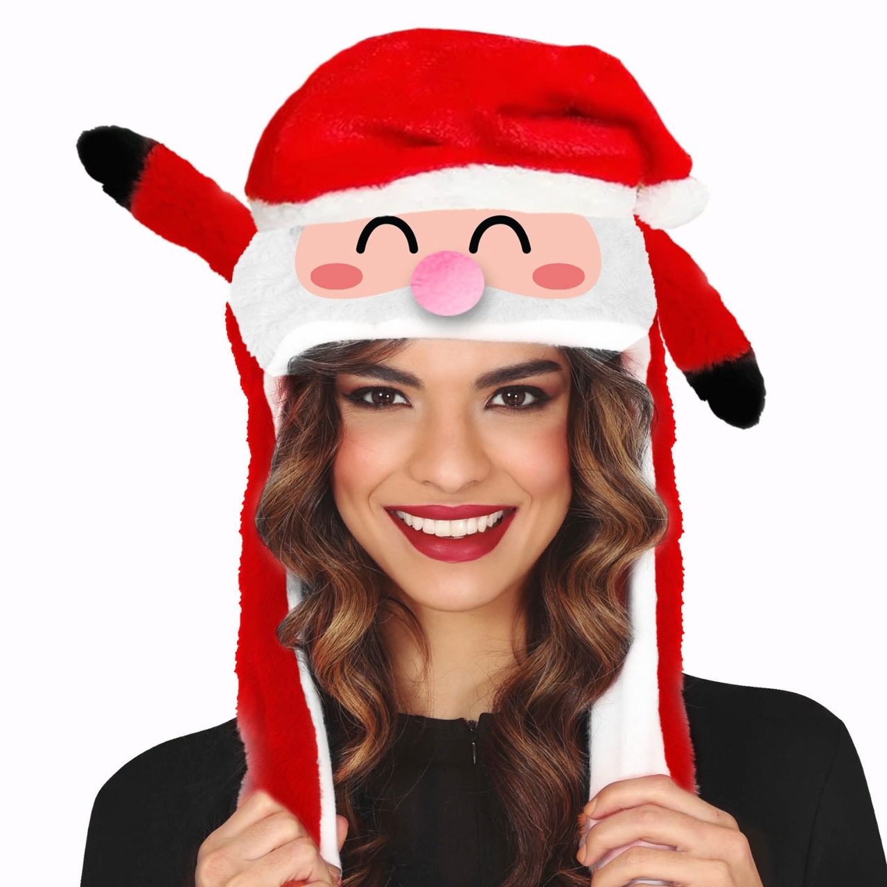Bonnet du Père Noël avec Oreilles Mobiles