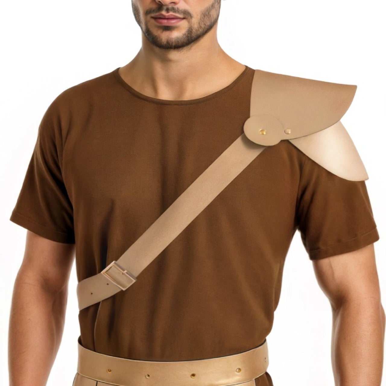 Épaulette de gladiateur romain or