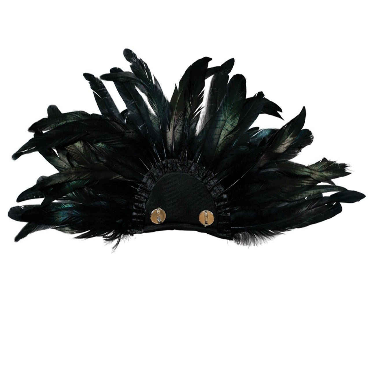 Épaulettes en Plumes Noires