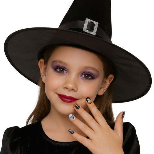 Kit 12 Ongles Halloween Fantômes enfant
