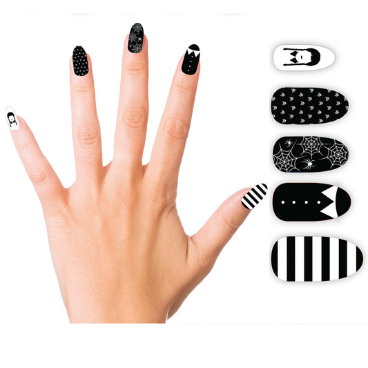 Kit de 12 Ongles Fille Sinistre