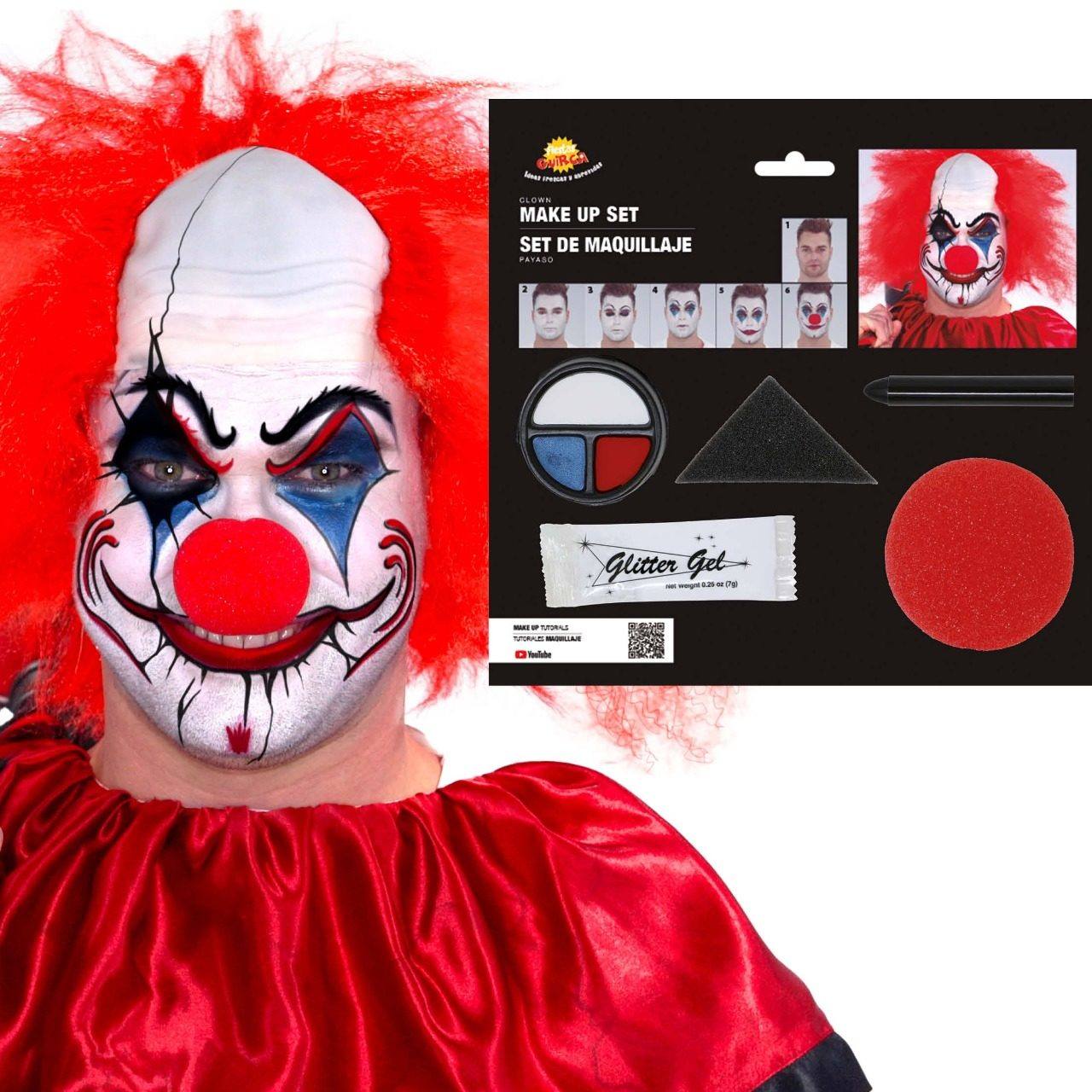 Kit Maquillage Clown avec Nez