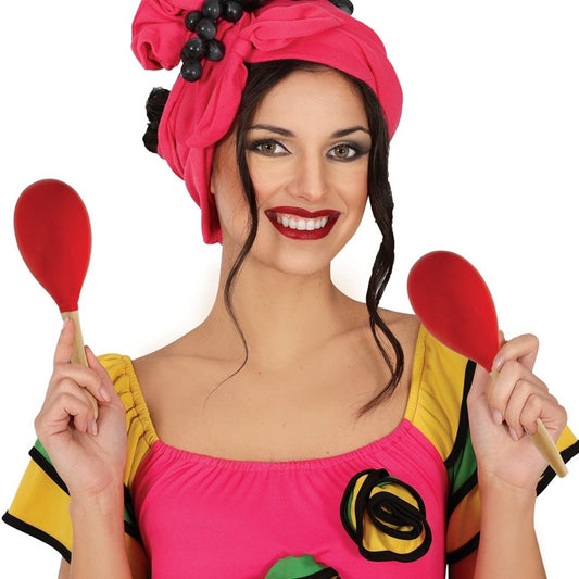 Maracas Rouges en Bois
