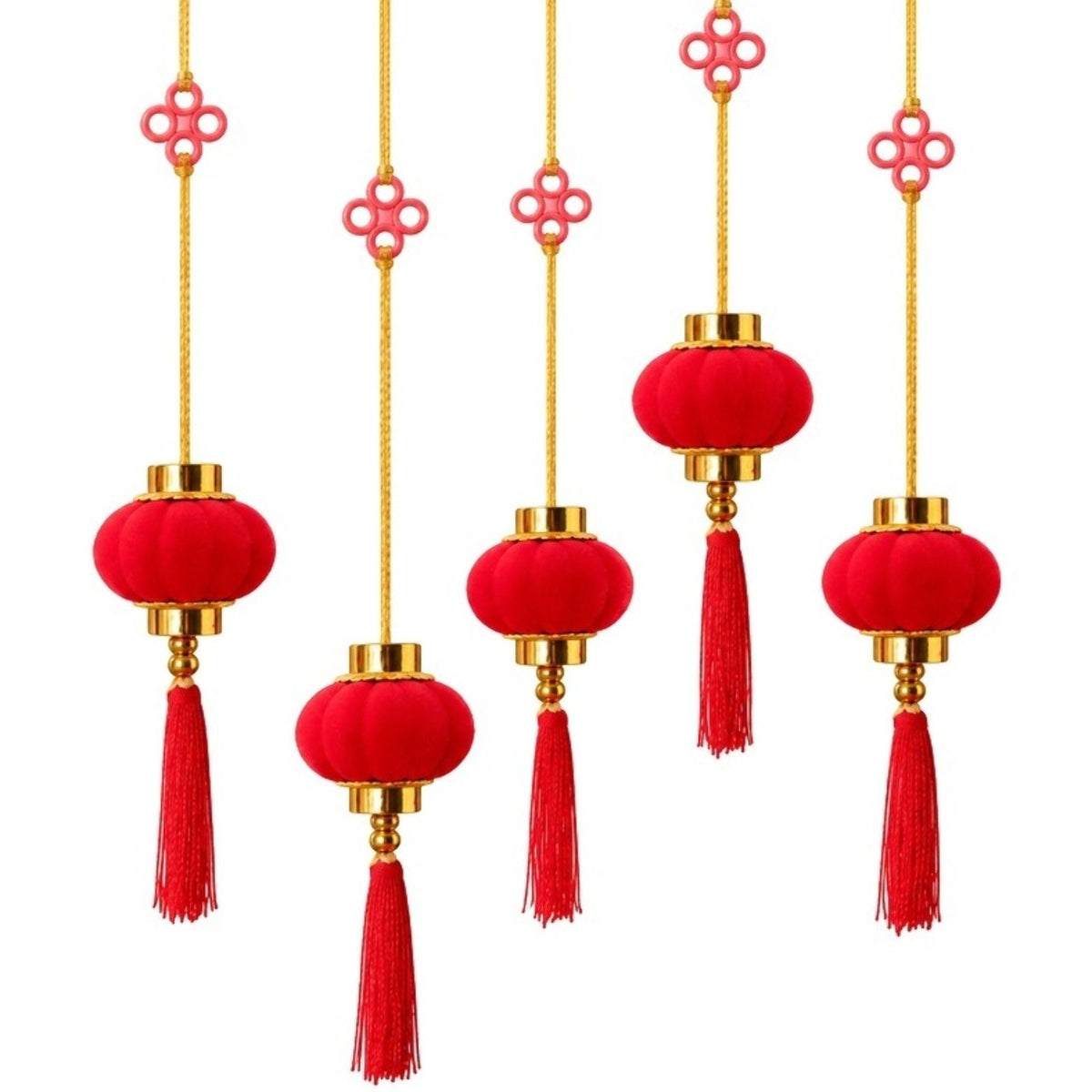 Pack de 10 Lanternes Chinoises Rouges