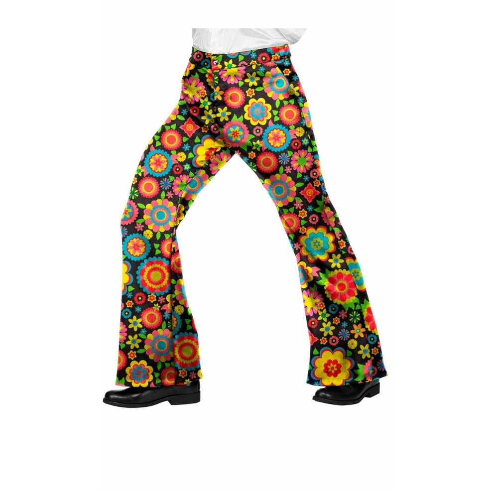 Pantalón de Años 70 Flowers para hombre | Don Disfraz