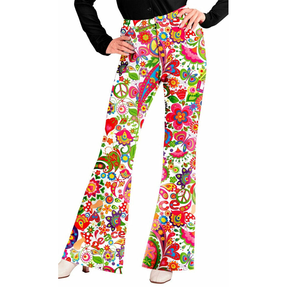 Pantalón de Años 70 Paz para mujer | Don Disfraz