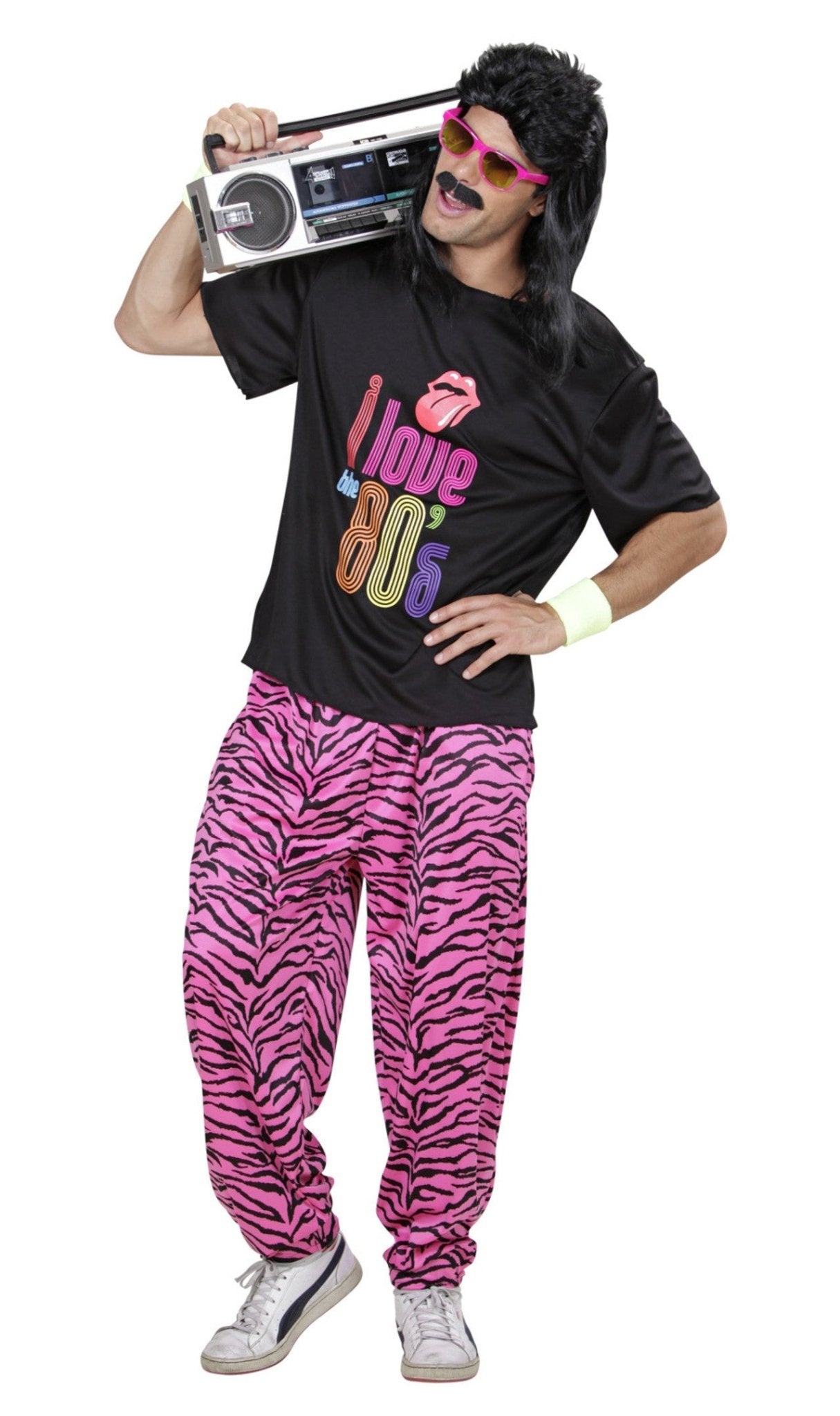 Pantalon Rose des Années 80 pour homme