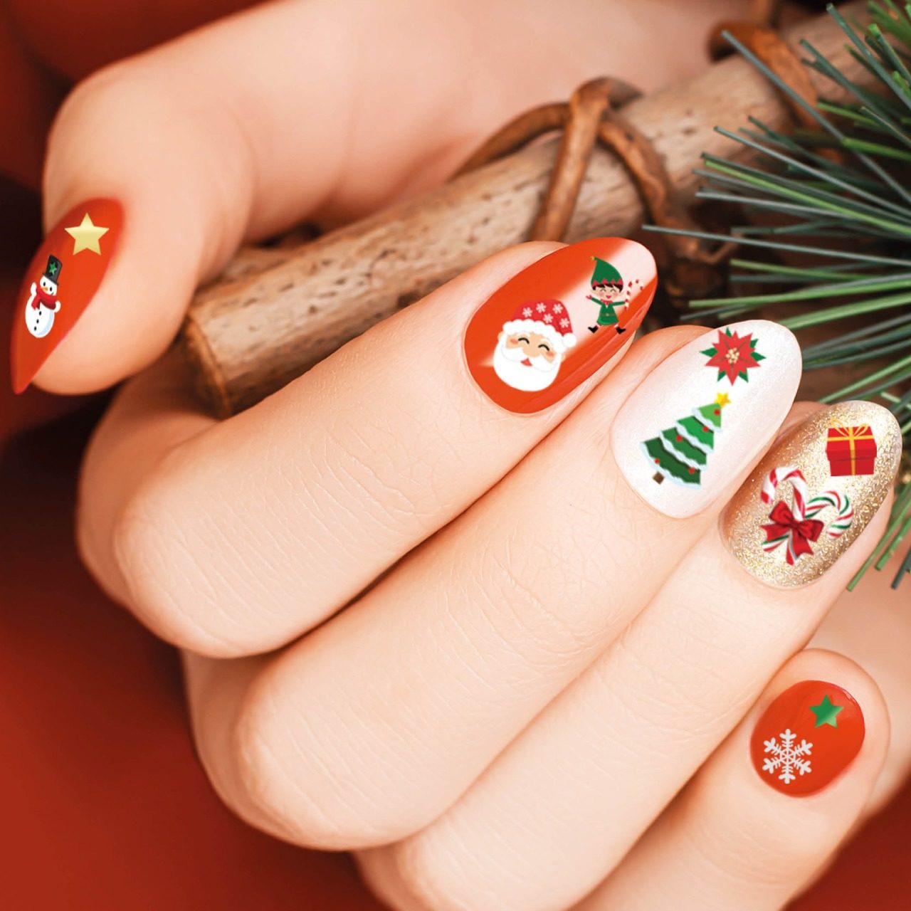 Autocollants pour Ongles de Noël