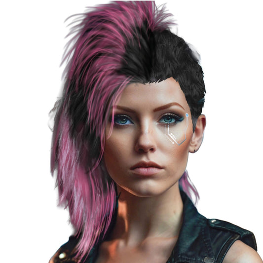 Perruque Cyberpunk Judy