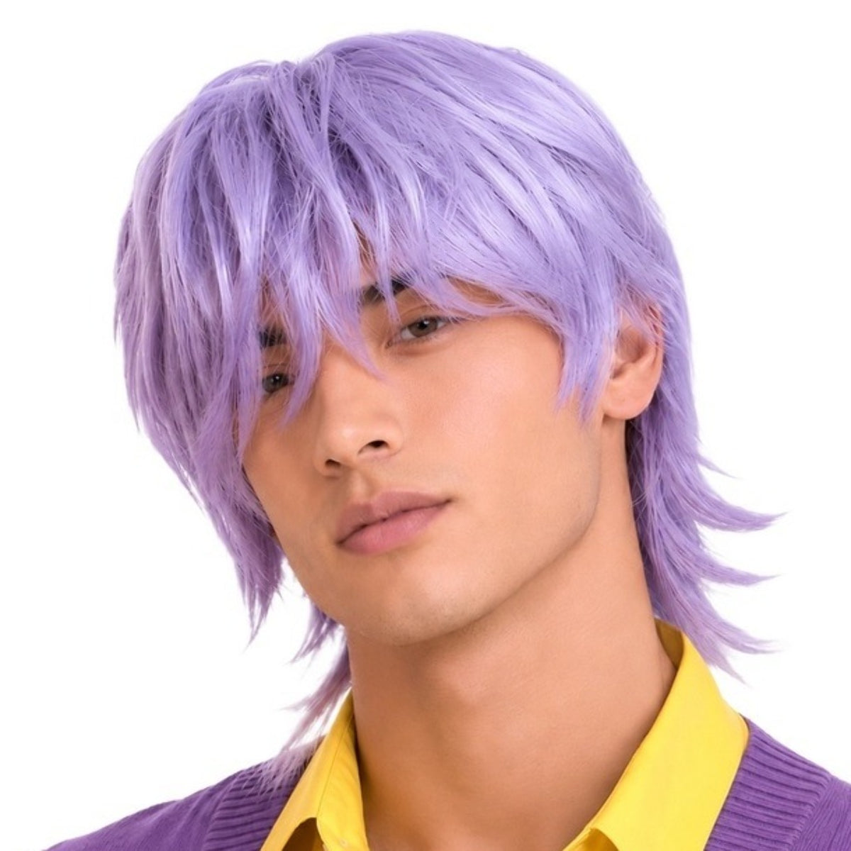 Perruque Démon Chanteur K-Pop Lilas