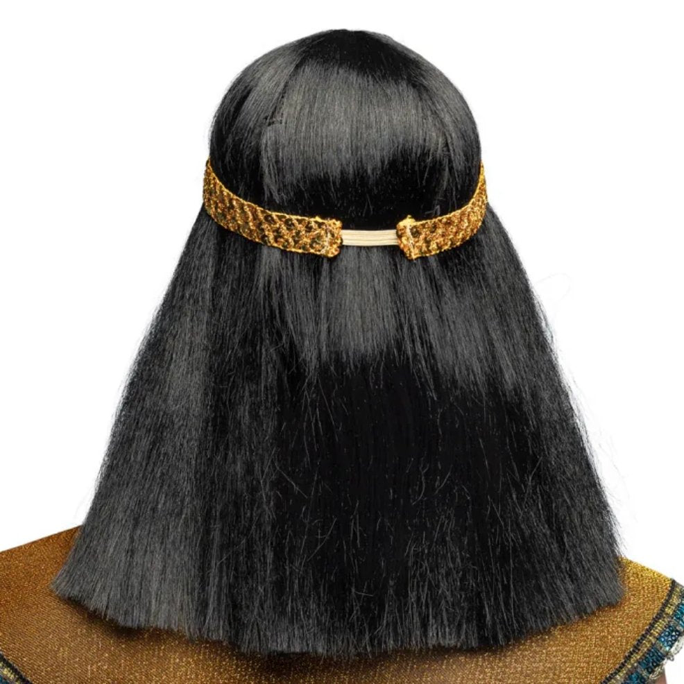 Perruque Égyptienne Noire