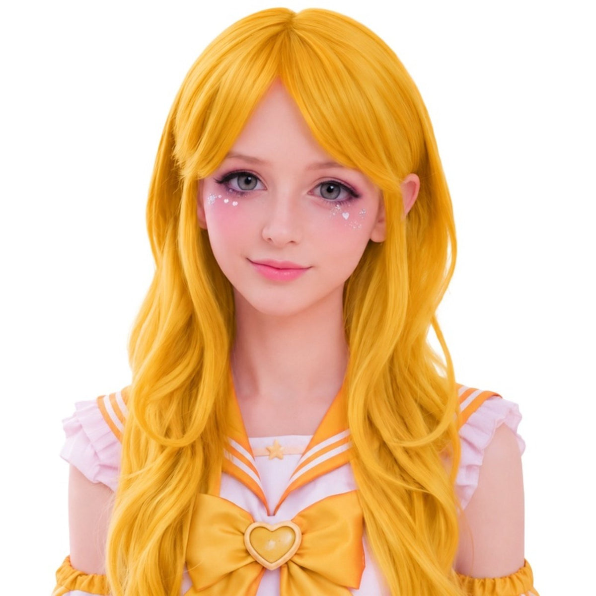 Perruque Orange Longue Cosplay
