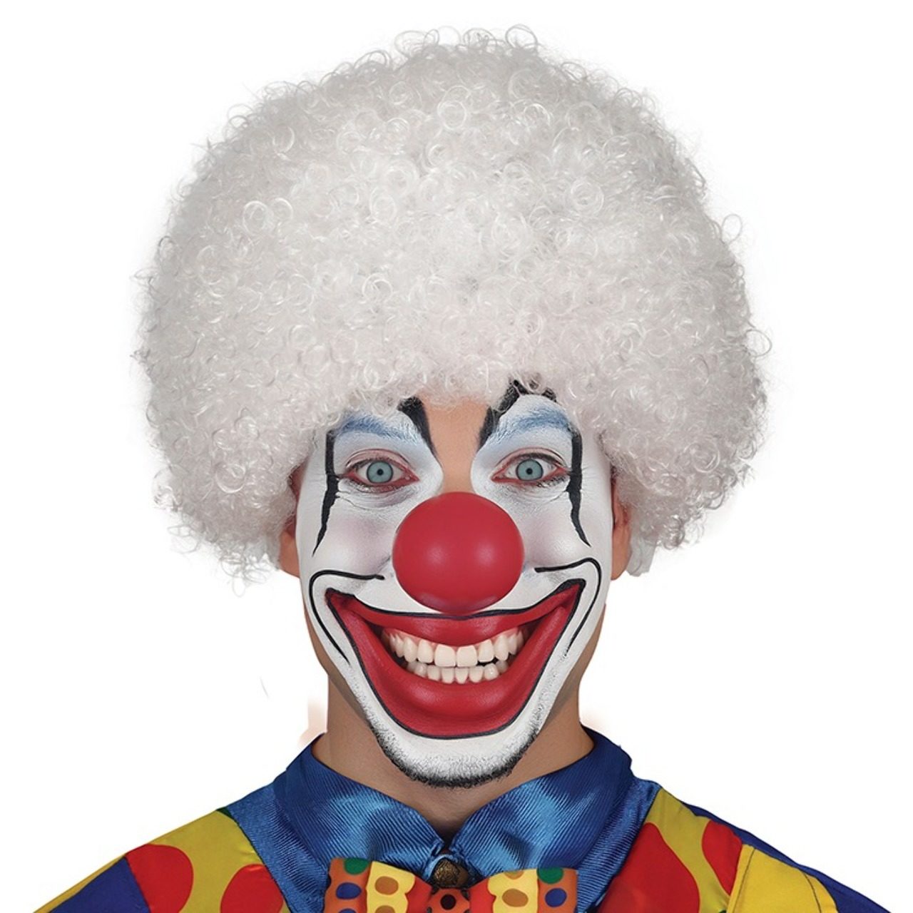 Perruque de Clown Blanche