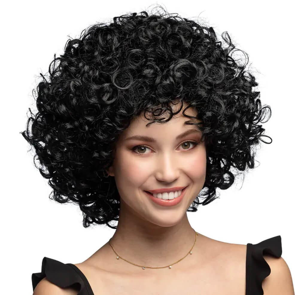 Perruque Noire Bouclée