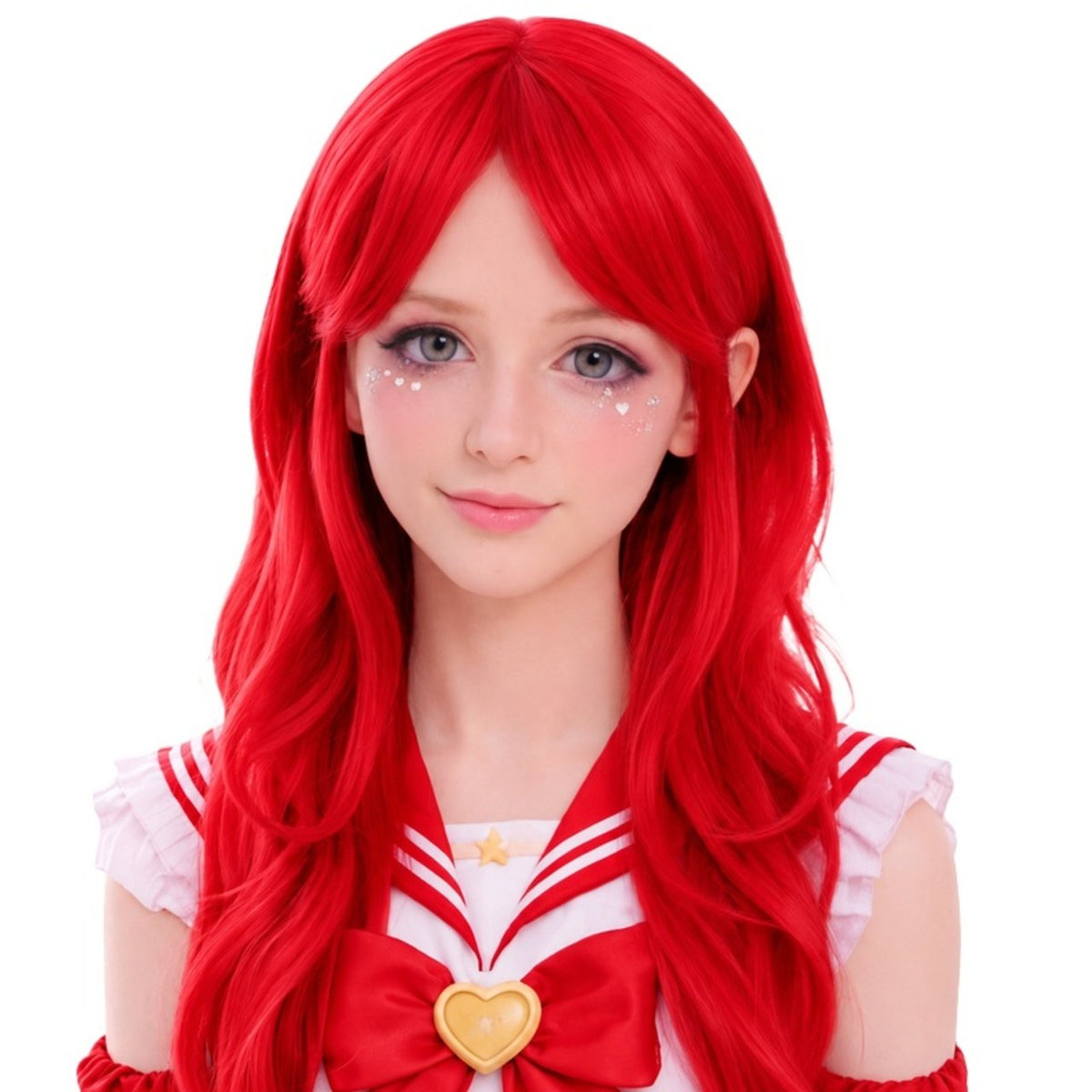 Perruque Rouge Longue Cosplay