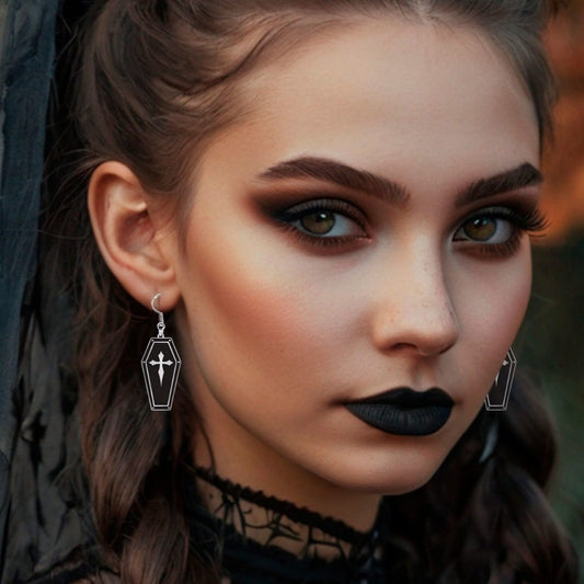 Boucles d'oreilles de cercueils