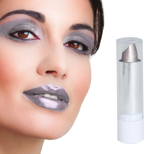 Rouge à lèvres argenté