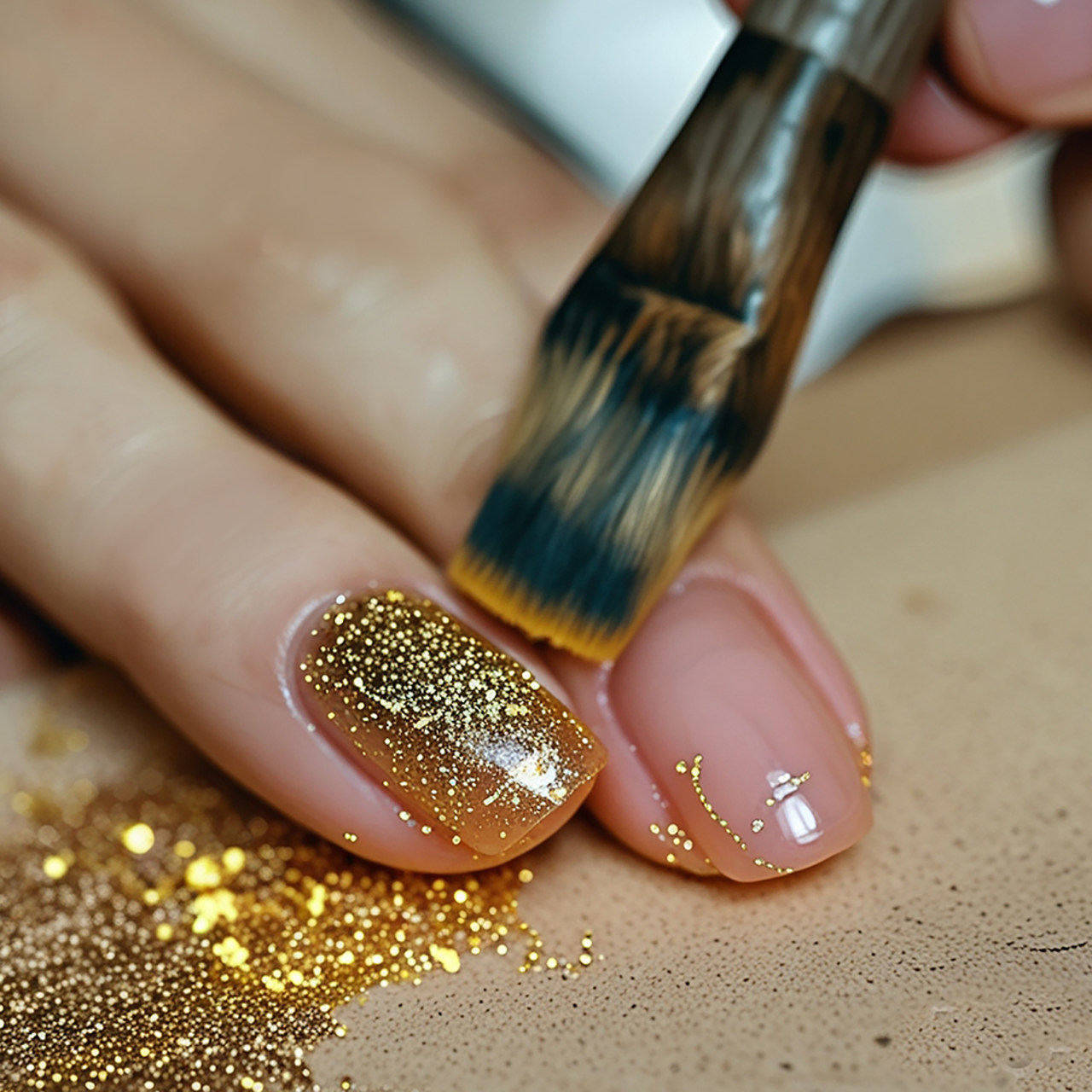 Paillettes Glitter biodégradables Dorées