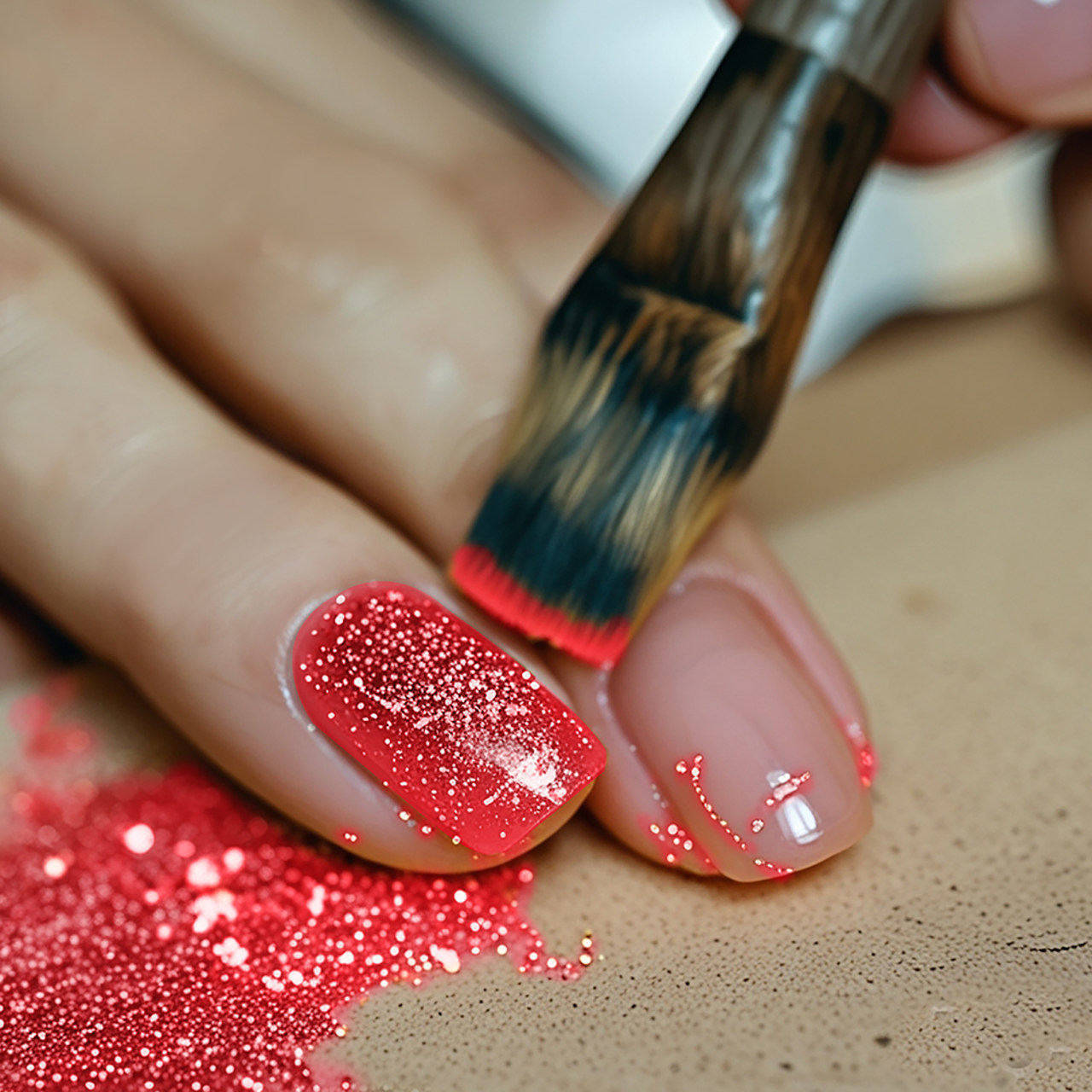 Paillettes Glitter Biodegradables Rouges