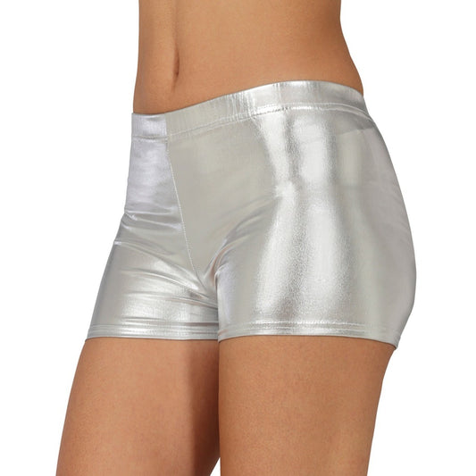 Short Argent Métallique