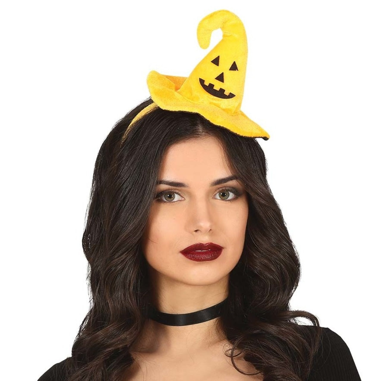 Serre-tête Mini Chapeau chic de Sorcière Citrouille