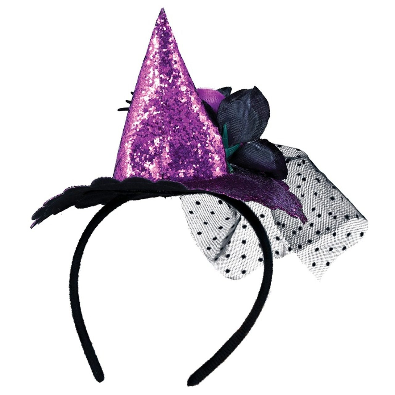 Serre-tête Mini Chapeau Chic de Sorcière à la Mode