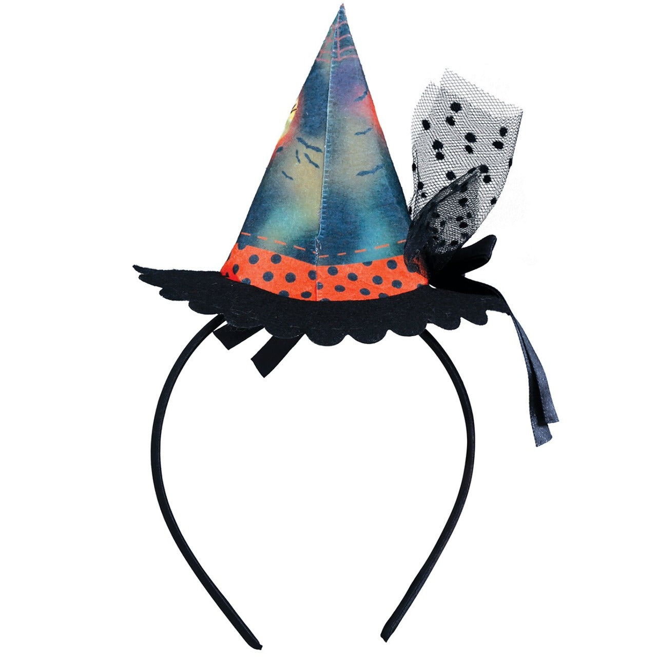 Serre-tête mini Chapeau de Sorcière Chat