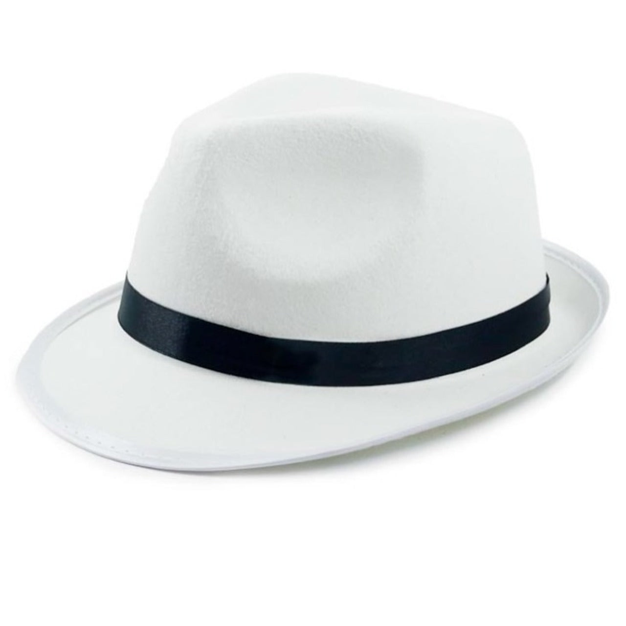 Chapeau de Gangster Blanc Classique