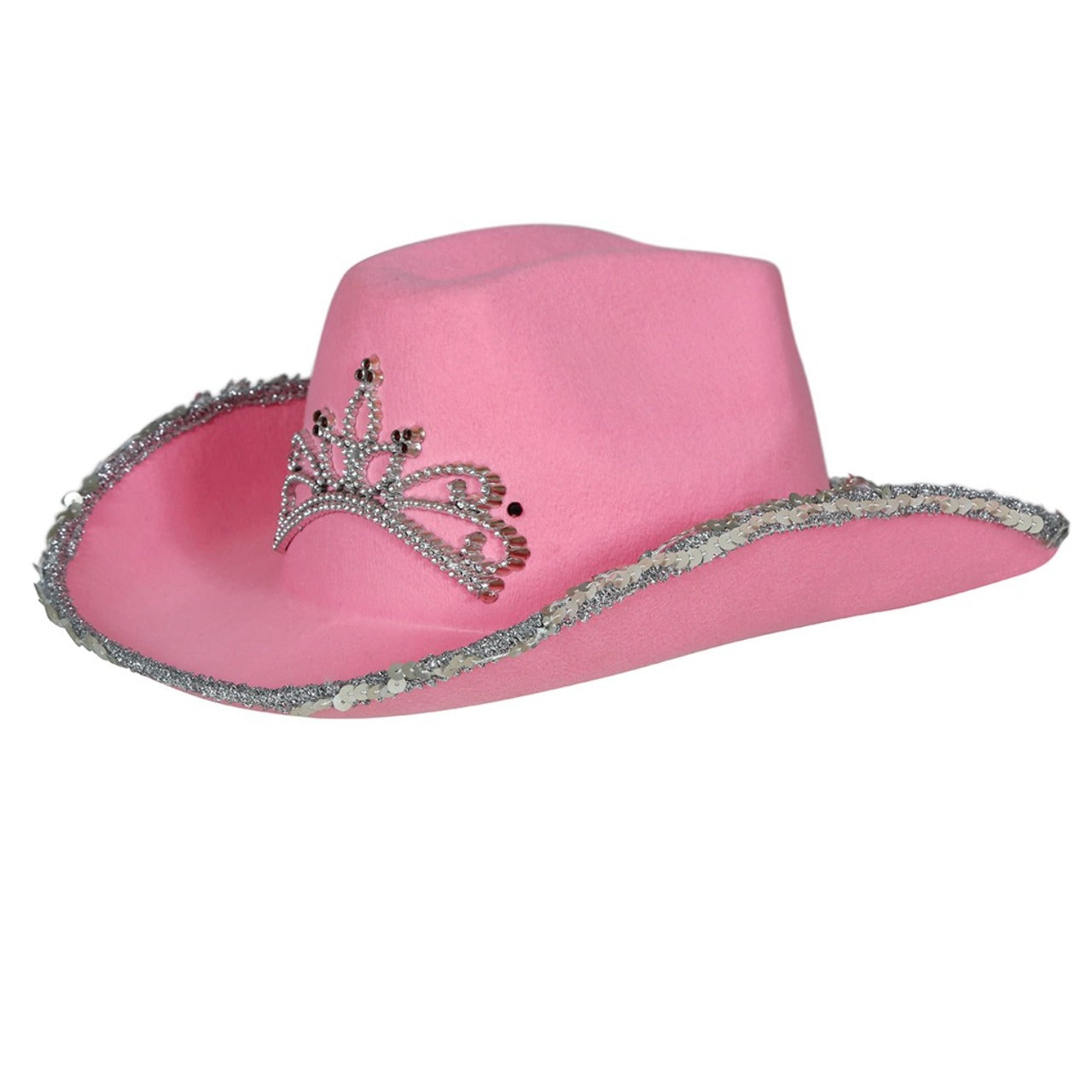 Chapeau de cowgirl couronne rose pour enfants
