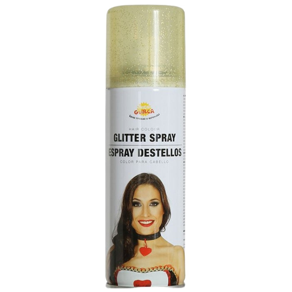 Laque pour Cheveux à Paillettes Dorées