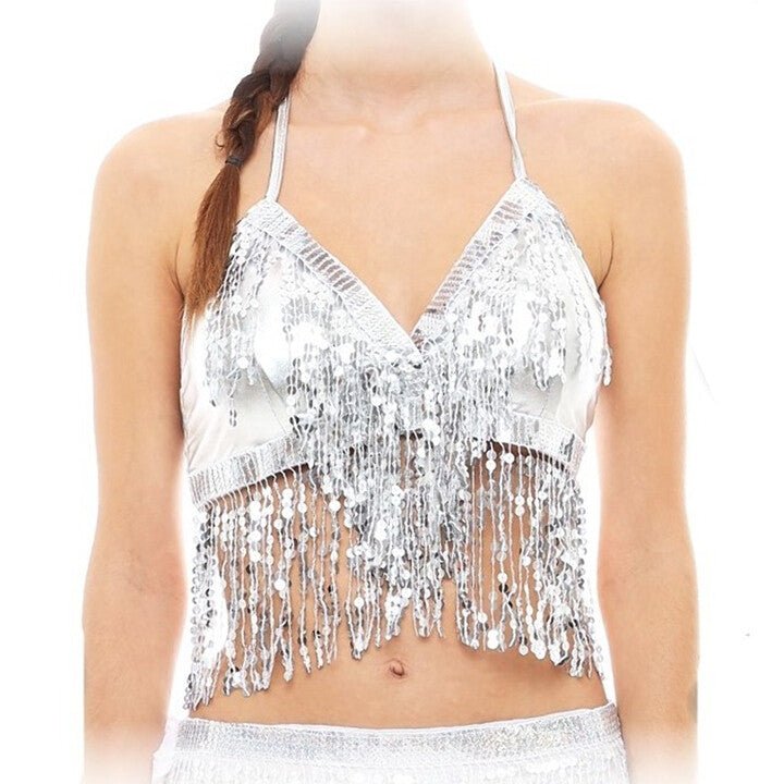 Haut à Paillettes Argenté