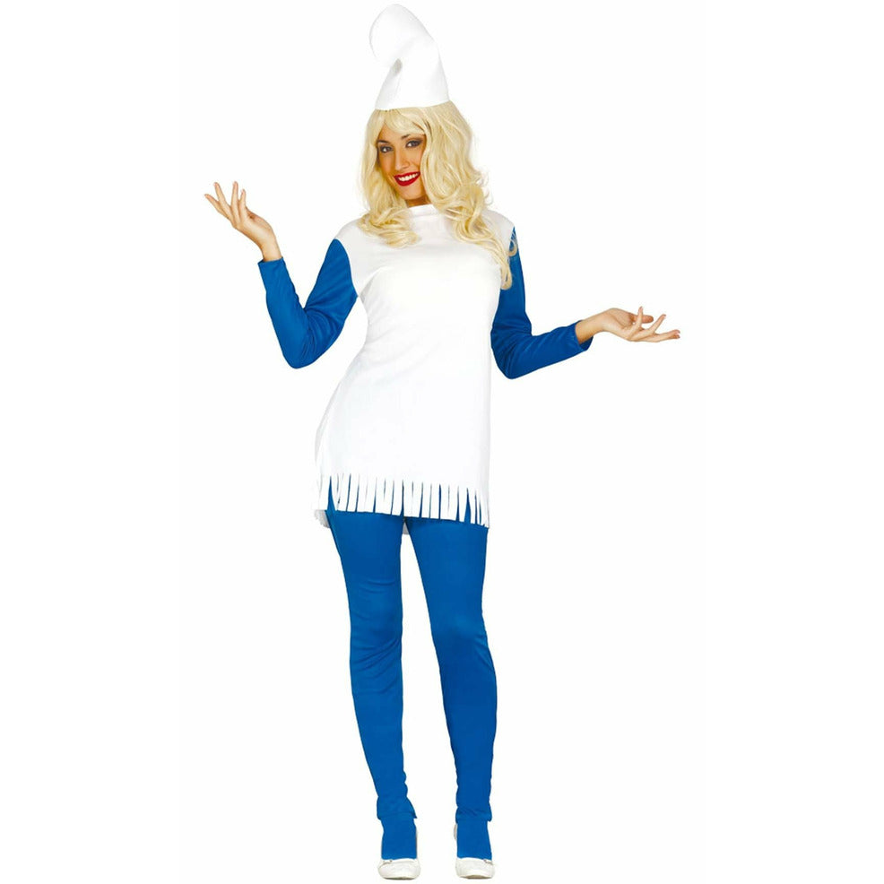 Disfraz de Duende Azul Pompón para mujer | Don Disfraz