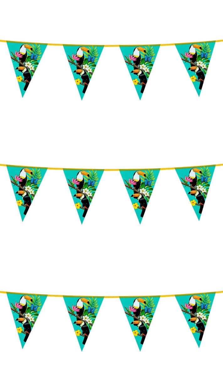 Guirlande Hawaï Toucan Fleurs