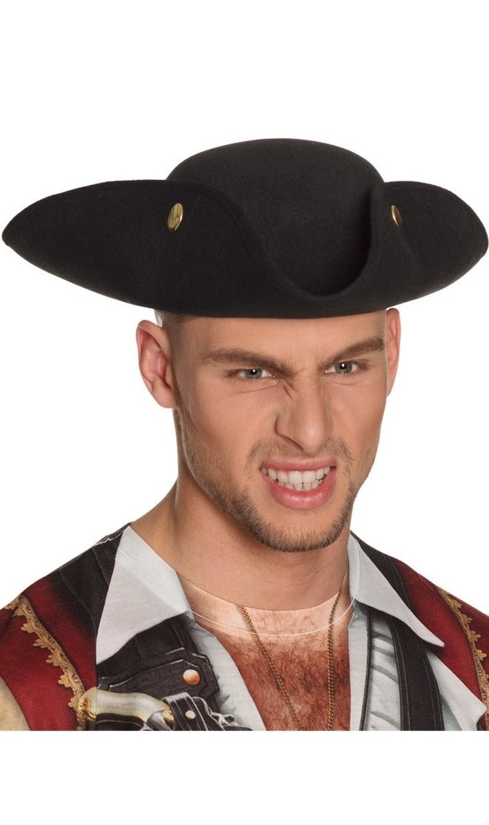 Chapeau de Pirate Amiral Noir