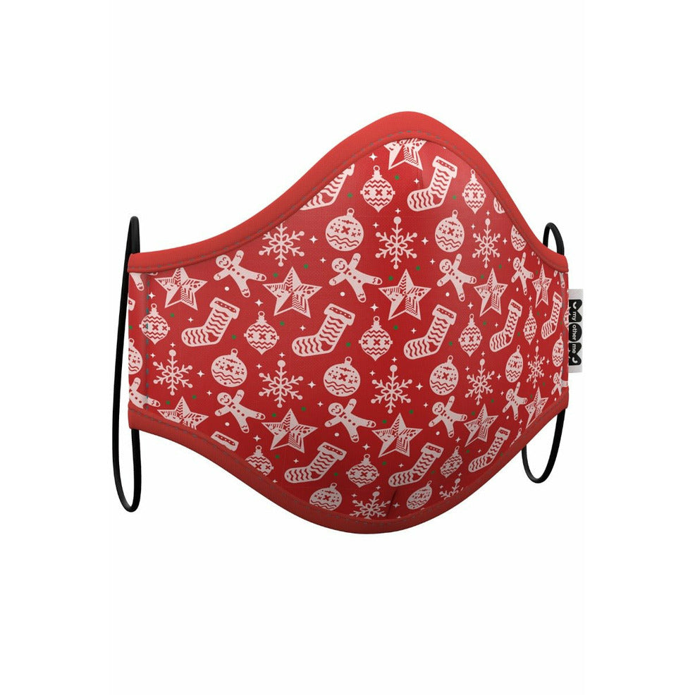 Mascarilla de tela Navidad Roja infantil | Don Disfraz