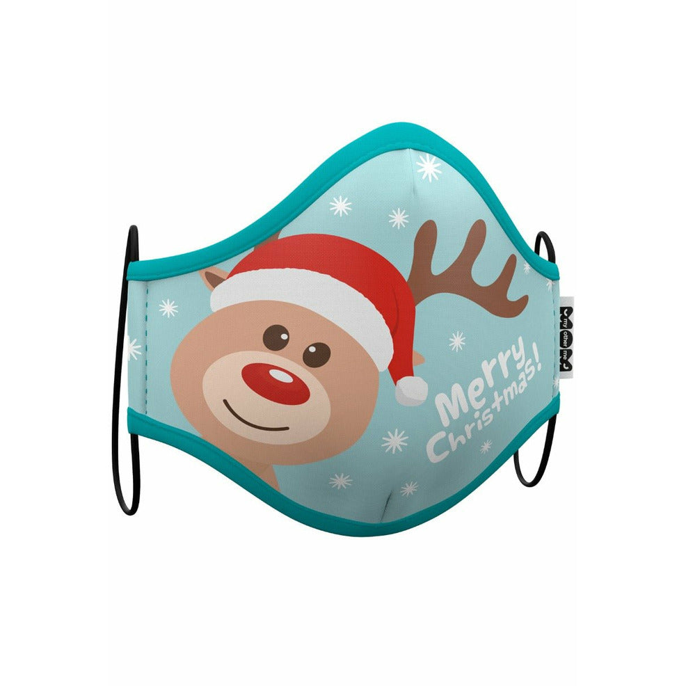 Mascarilla de tela Reno Navideño para adulto | Don Disfraz
