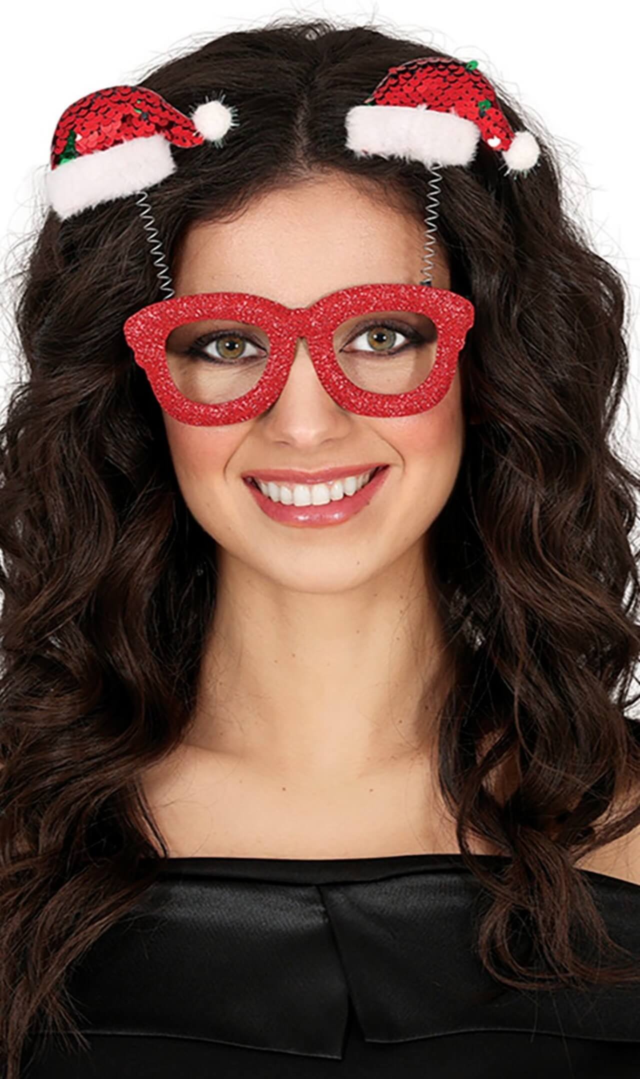 Lunettes Père Noël rouges