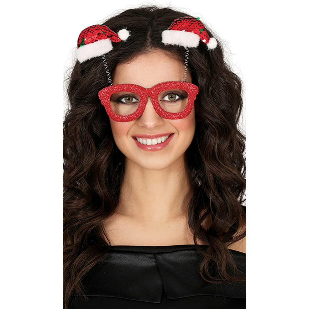 Gafas de Papá Noel Rojas | Don Disfraz