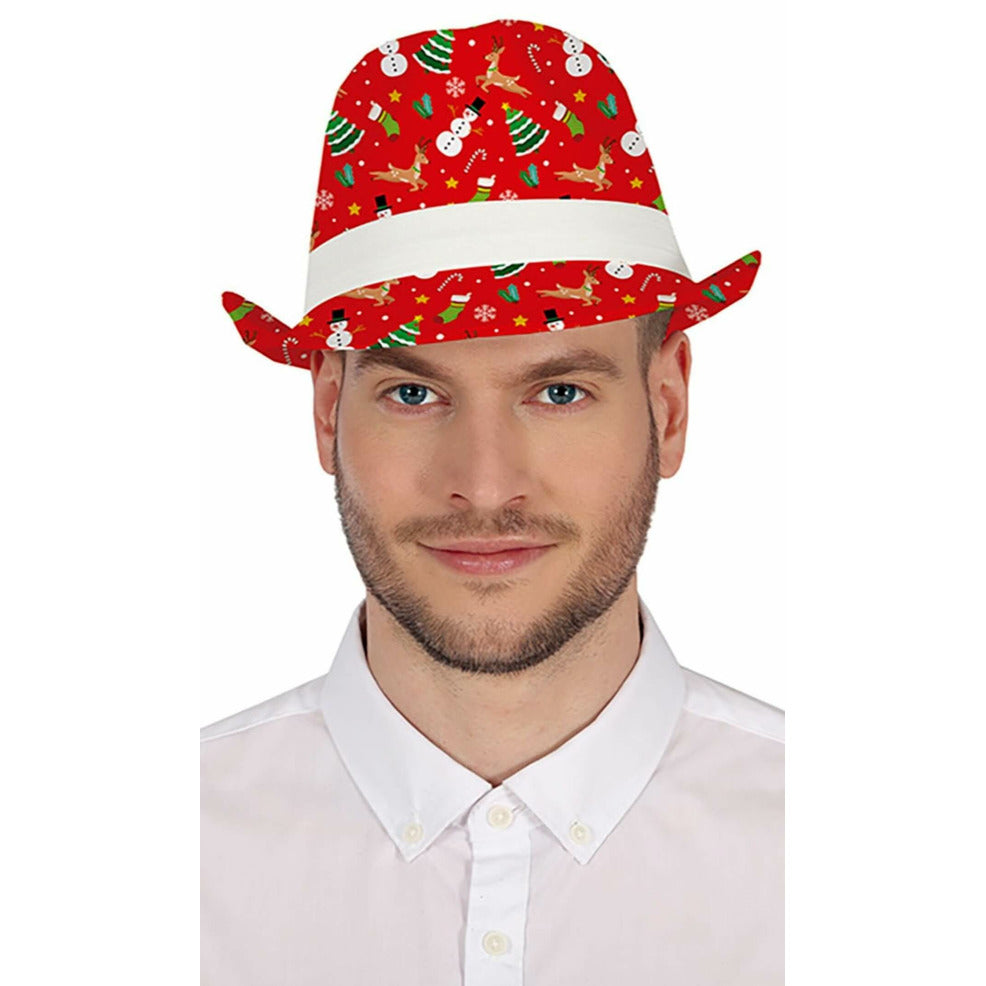 Sombrero de Gángster de Navidad | Don Disfraz
