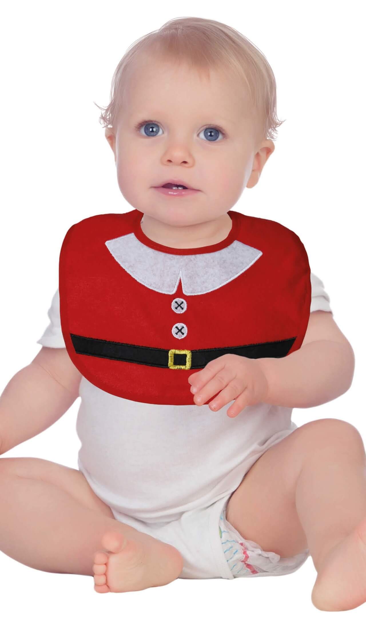 Bavoir de Noël rouge