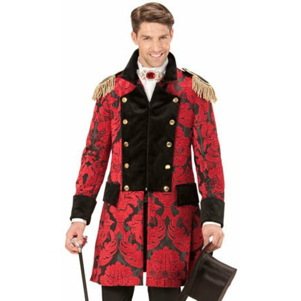 Abrigo Lujo Rojo para hombre | Don Disfraz