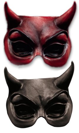 Demi-Masque Démon Latex