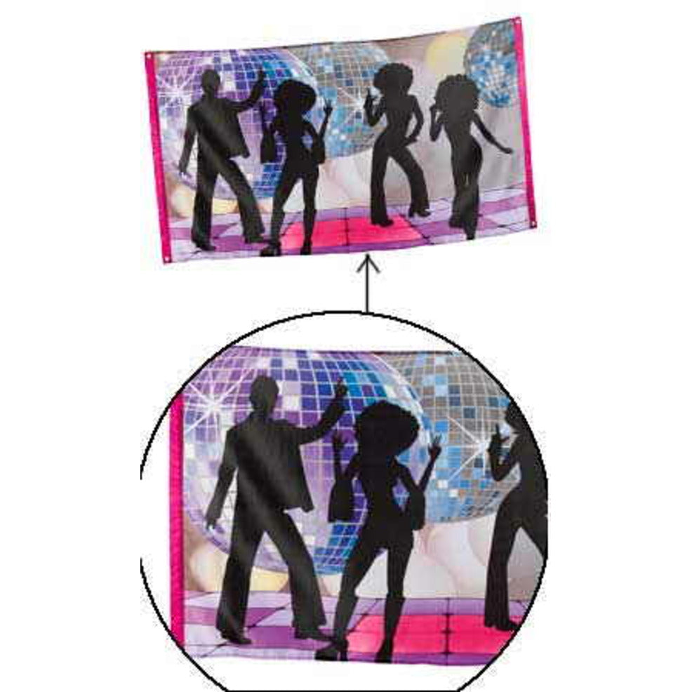 Bandera Disco Siluetas | Don Disfraz