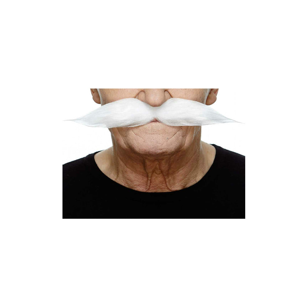 Bigote Blanco Profesional 068-ME | Don Disfraz